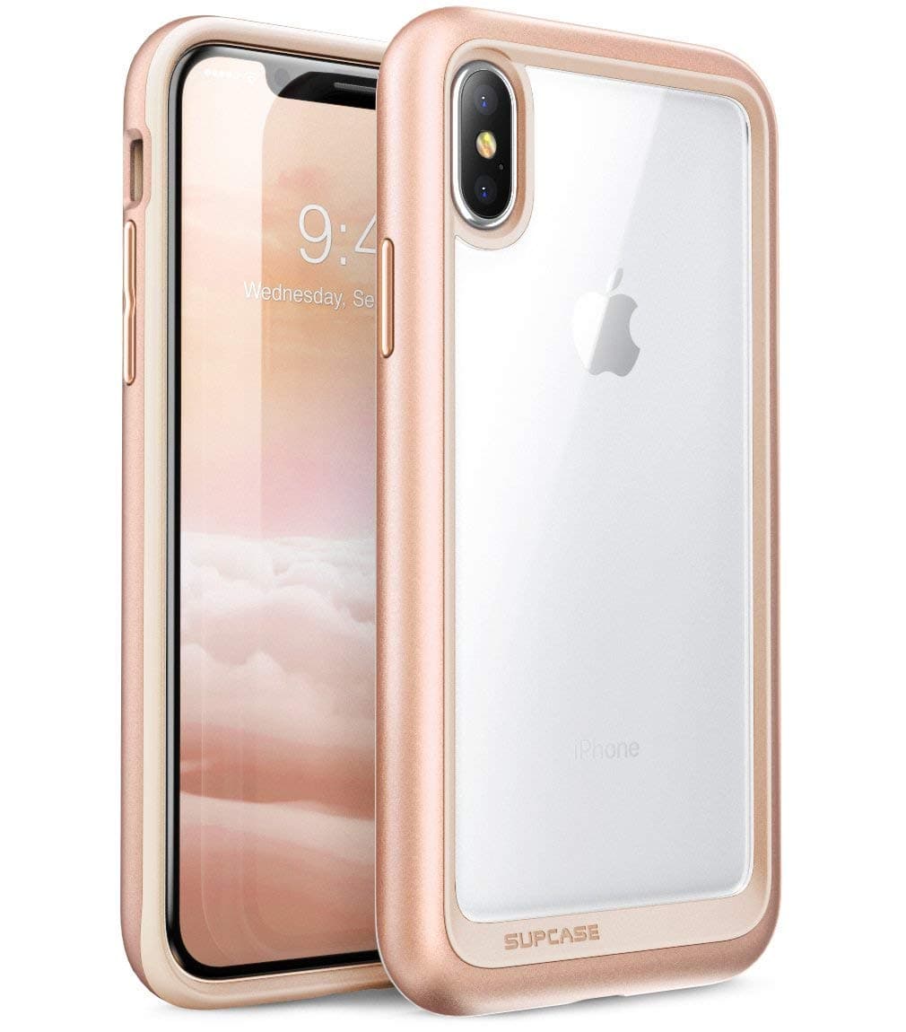 SUPCASE [Unicorn Beetle Style] Case Designed for iPhone X, iPhone XS, Premium Hybrid Protective Clear Case for Apple iPhone X 2017/ iPhone XS 2018 Release (BlushGold)