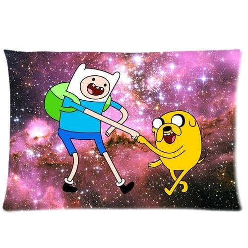 DiyCaseStore Vintage Jake Finn Amazed Nebula Hipster Adventure Time Custom Zippered Pillow Cases Covers 20x30 (Twin sides)