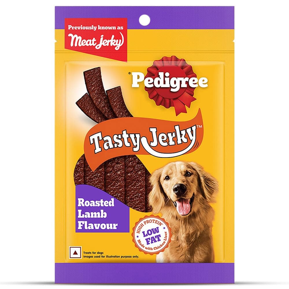 Tasty Jerky™ Dog Treat, Roasted Lamb Flavour, 70 g, Jerky-Style Treats for Bonding, Low-Fat and Rich-Protein* Dog Treats