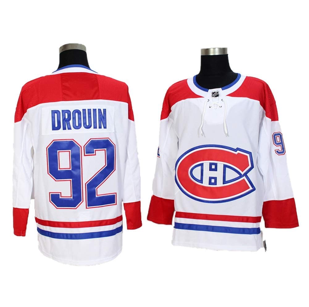 Yajun Jonathan Drouin＃92 Montreal Canadiens Ice Hockey Jerseys NHL Men Sweatshirts Breathable Long Sleeve T-shirt