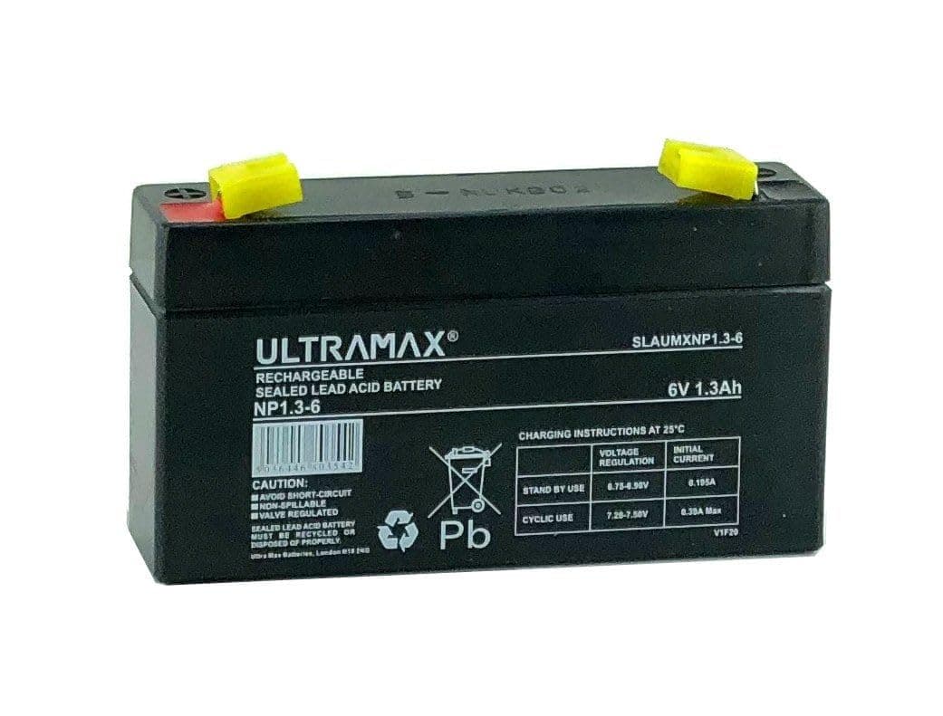 – ULTRA MAX 6V 1.3AH (1.2AH) Battery Response Alarm Security Solar Alarm & Bell