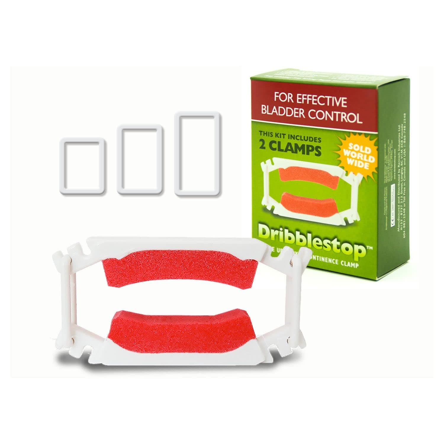 Male Urinary Incontinence Clamp - 2 Pack