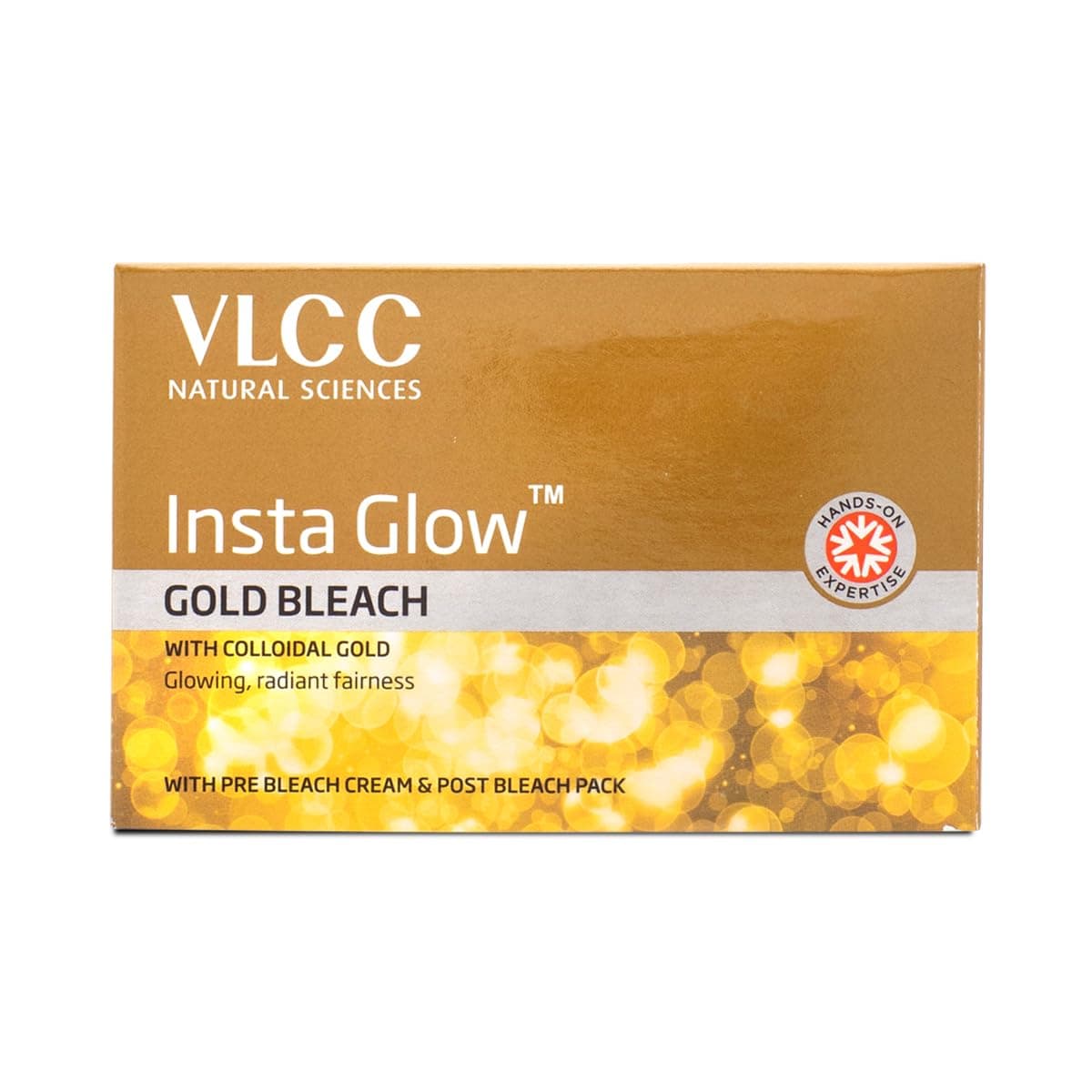 Insta Glow Gold Bleach 402g Skin Brightening Bleach for Facial Hair, Brightens Complexion