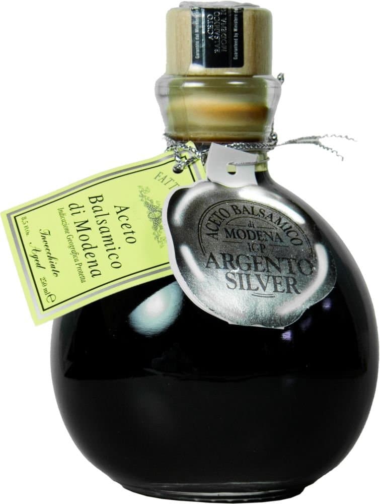 Fattoria Estense Silver Label Aceto Balsamico Di Modena Vinegar, 8.5 Fluid Ounce