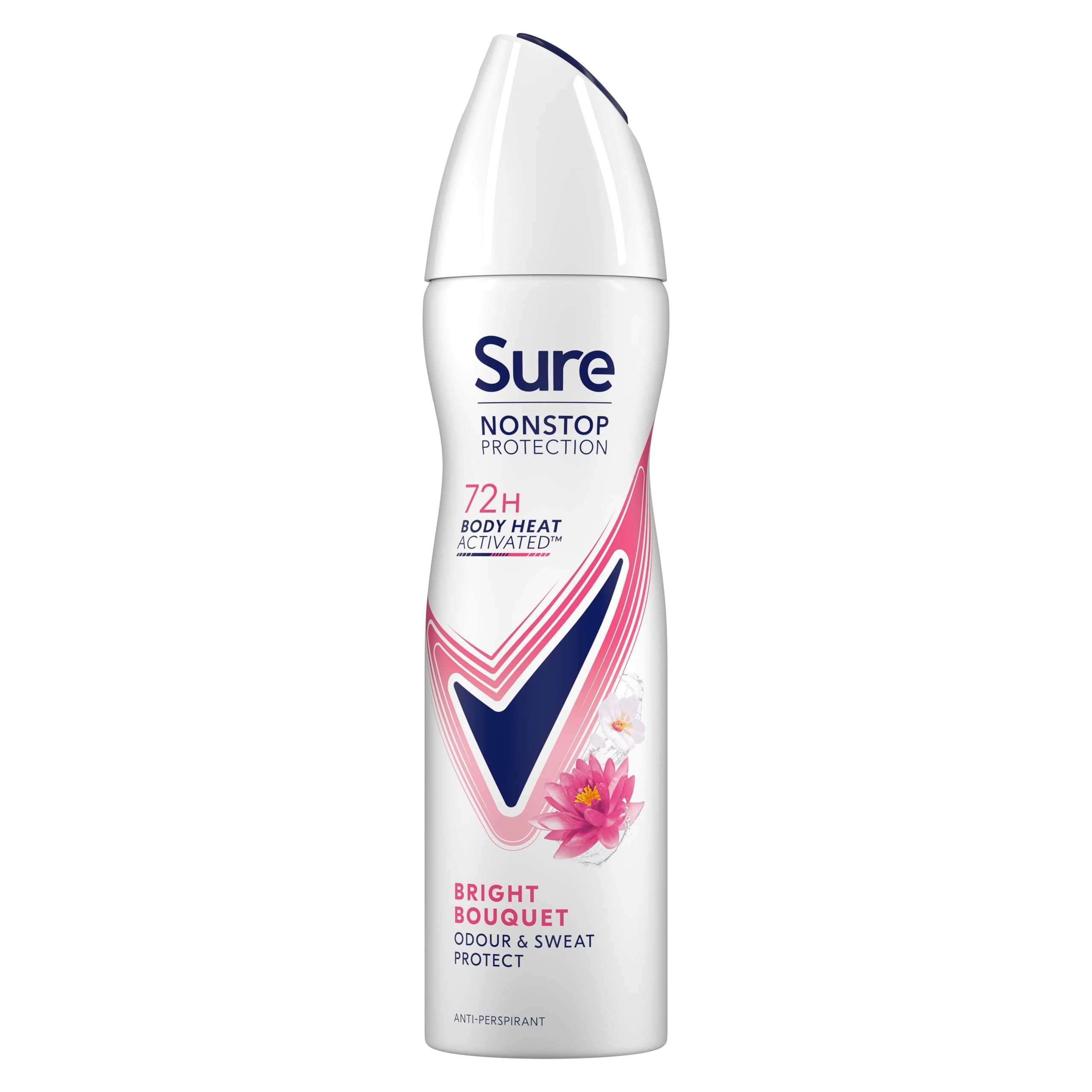 Sure Anti-Perspirant Deodorant Aerosol Bright Bouquet Nonstop Protection 150 ml