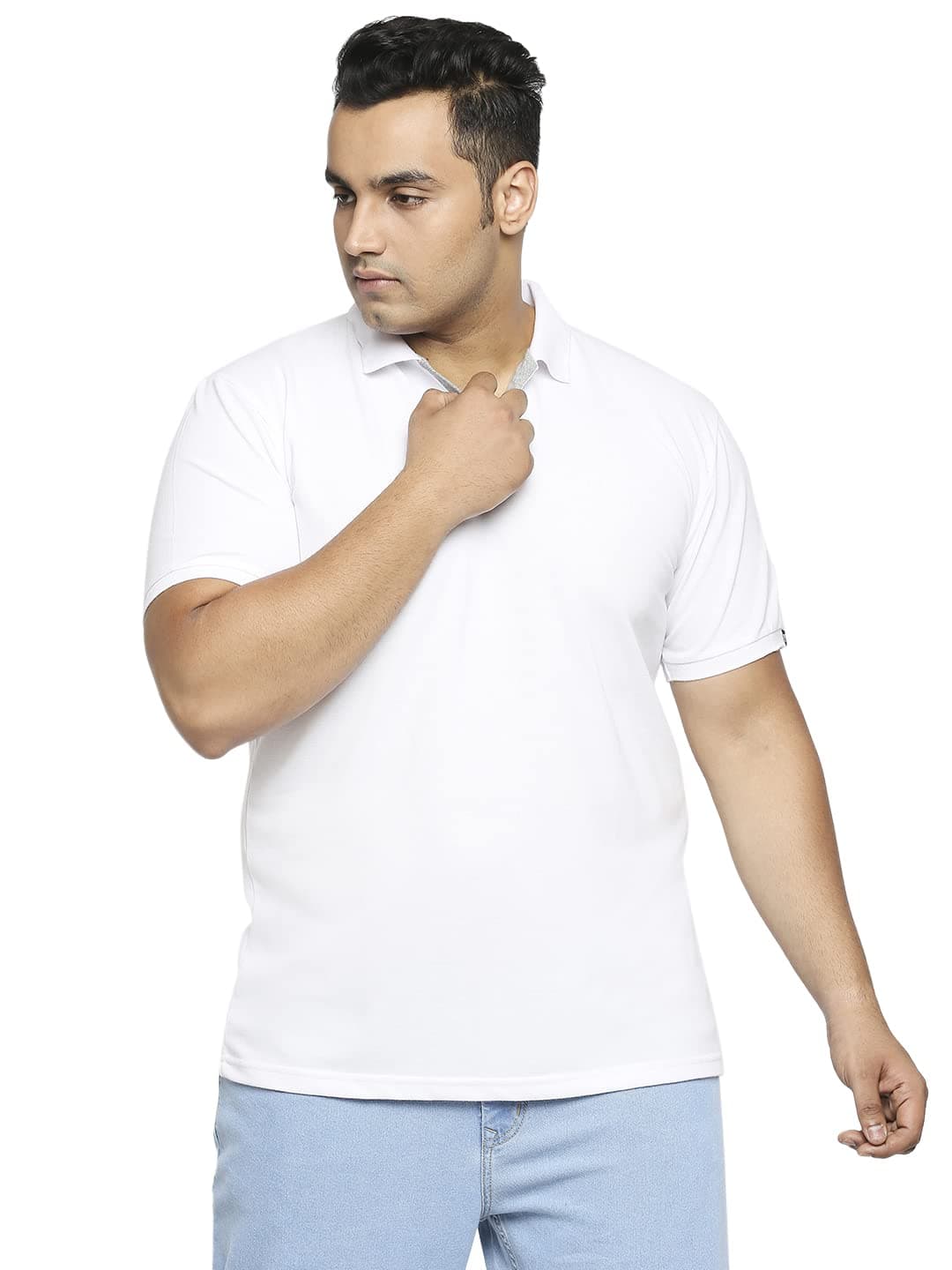 Wear Your OpinionMen's Plus Size Polo Collar Neck Half Sleeve Tshirt