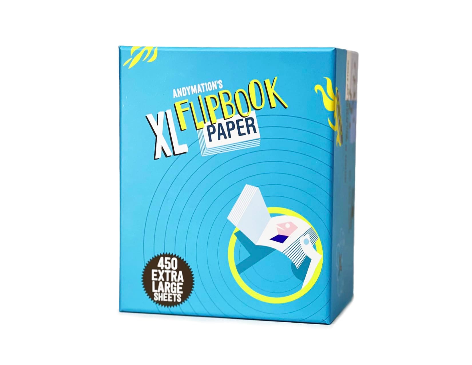 ANDYMATION XL Flipbook Paper Pack for Drawing and flipbook Making, Ideal for Large Scale Animation