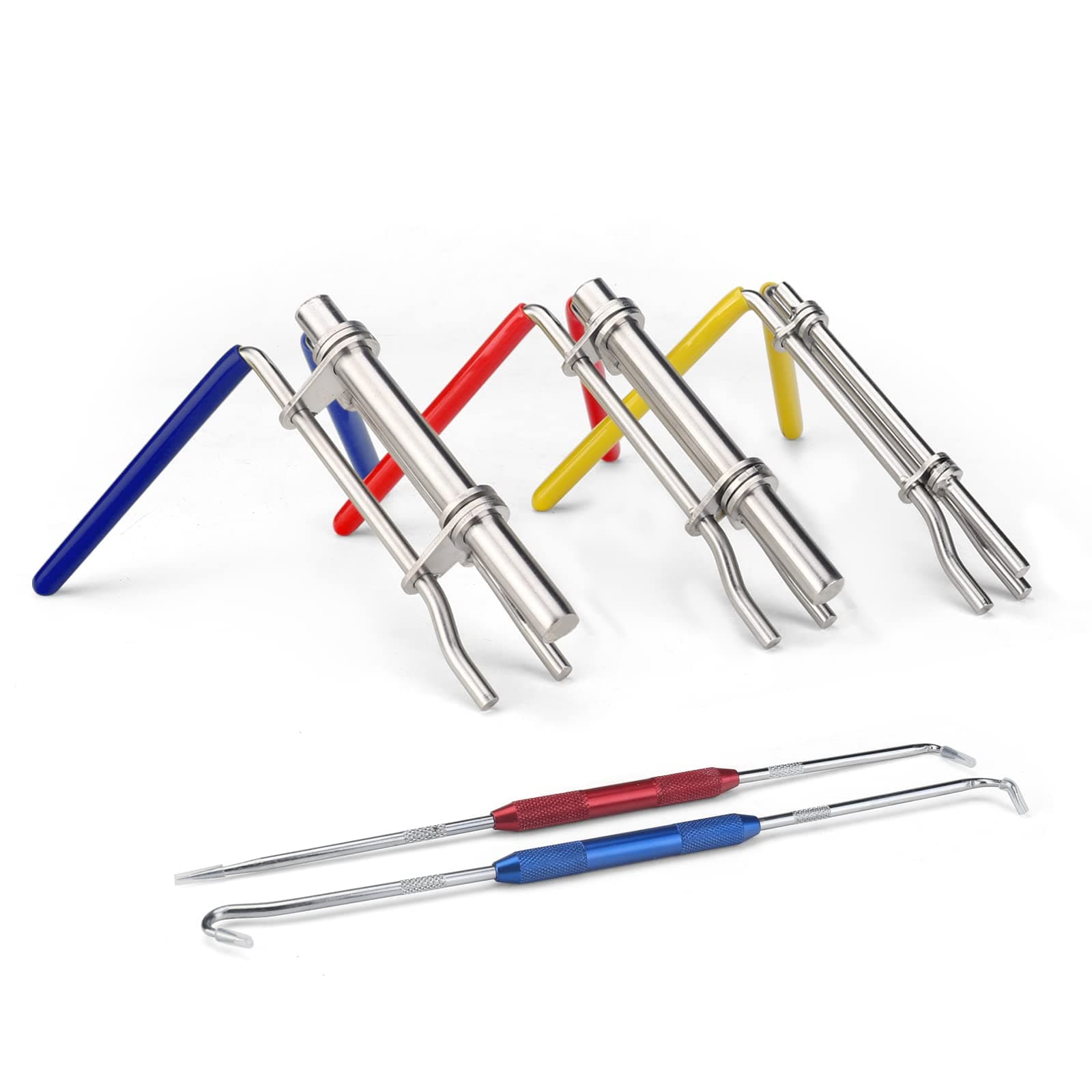 Hydraulic Seal Installation Tool Kit, Hydraulic Cylinder Piston Repair Seal Tools, U-Cup Rod Seal Installation Tool Kits, Upgraded Seal Twistor Install Tool Set with Pick and Hook Set 5Pcs