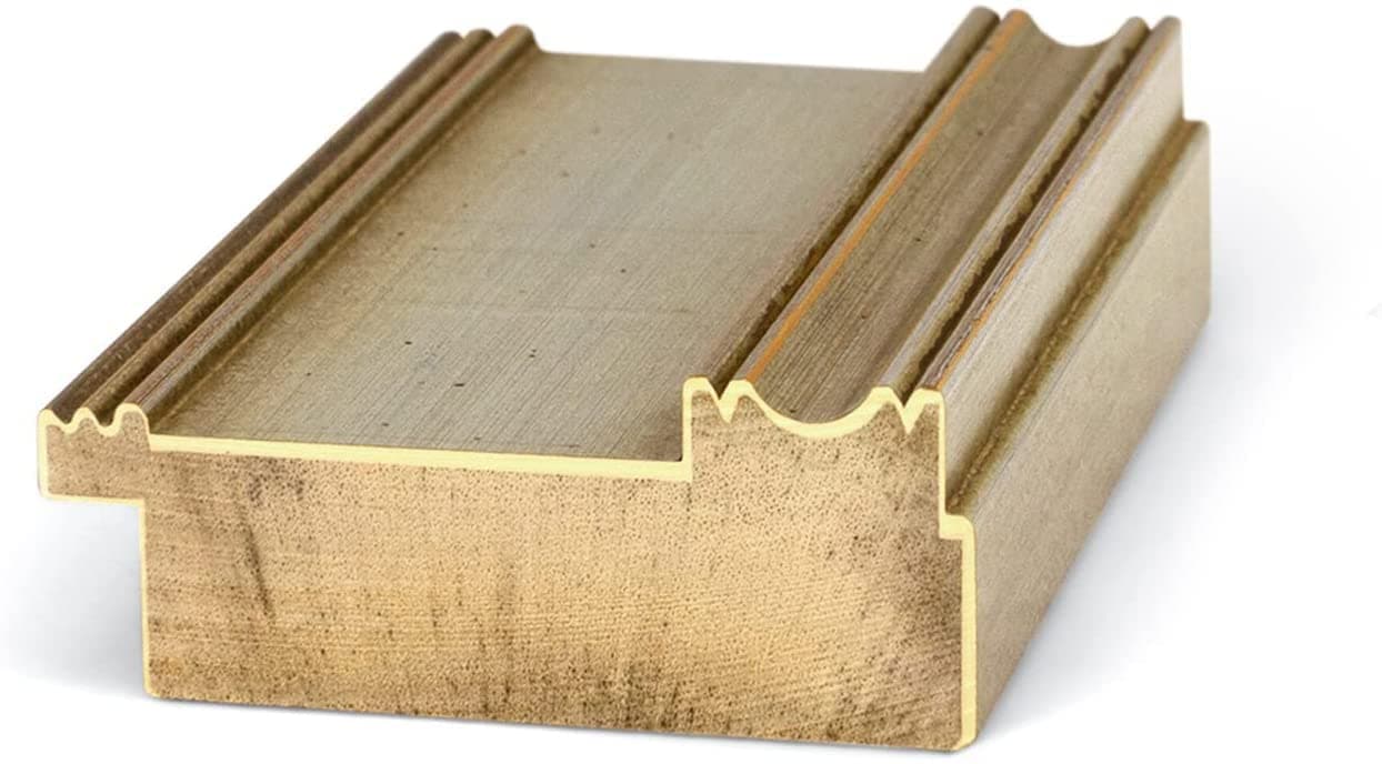 Deco TV Frames - Champagne (Formerly Warm Silver) Smart Frame Compatible ONLY with Samsung The Frame TV (3", Color Chip)