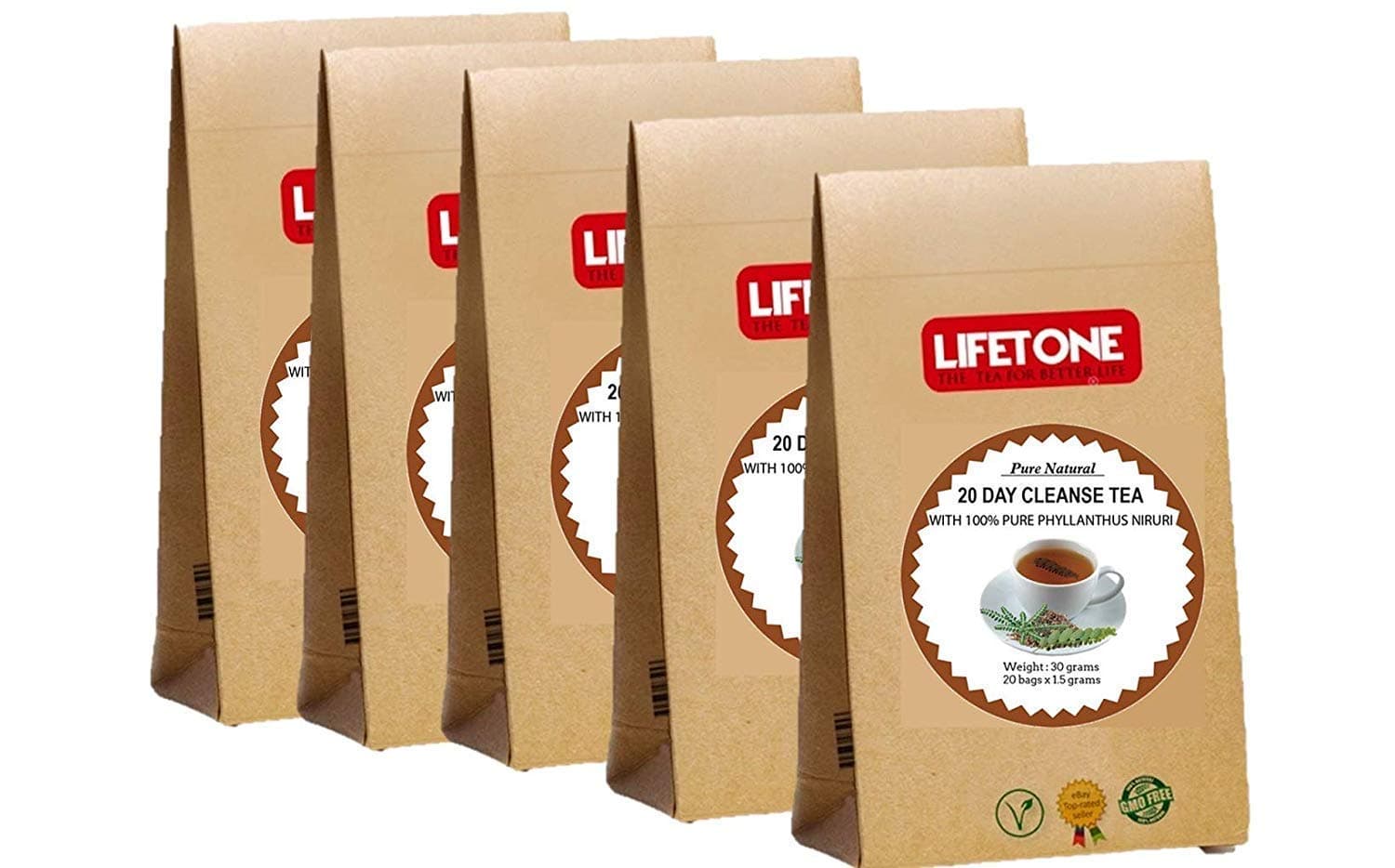 lifetone the tea for better life, Chanca Piedra - Phyllanthus niruri Tea | Herbal Cleanse Detox | Stone Breaker (100 Teabags)