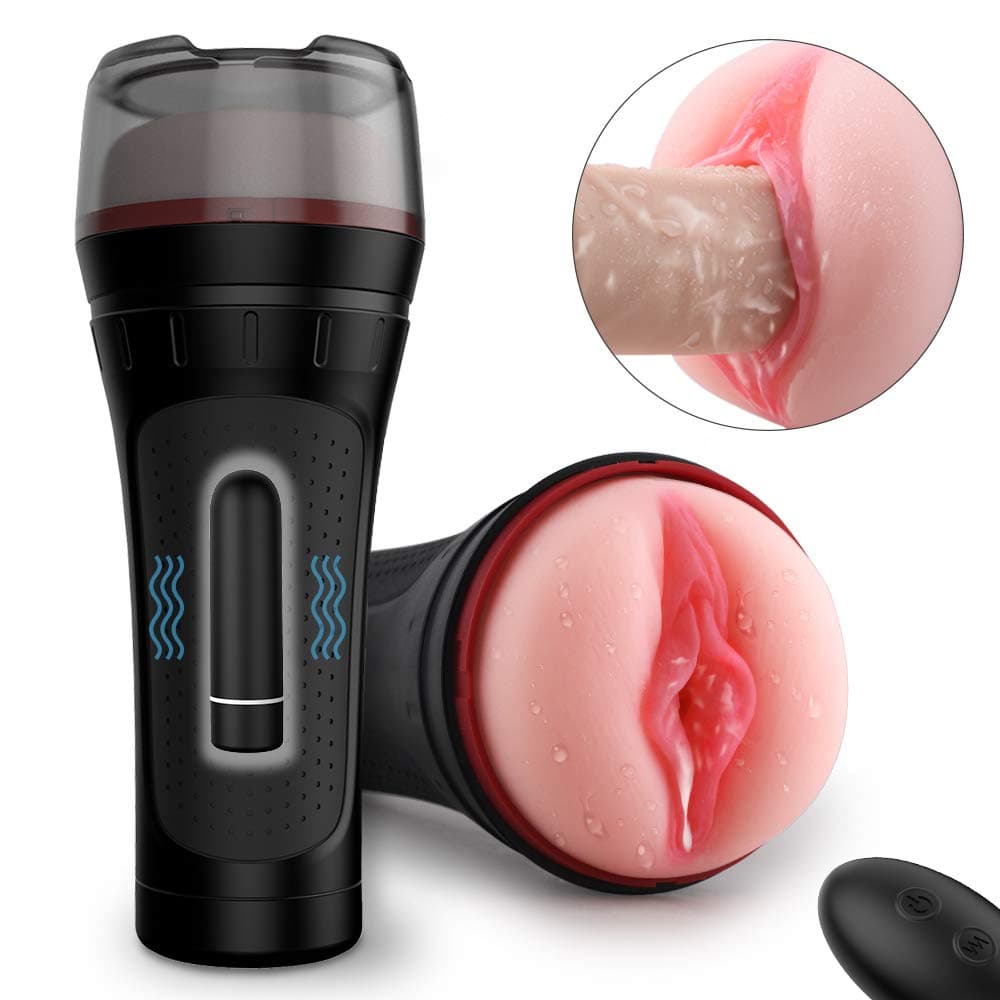 Men's Speed Cup Smart Heating Sucking Licking Machine Oral Male Más-tǔŗbātòr Automatic P-ê.nís Massage Double Vibrating for Men Real Feeling
