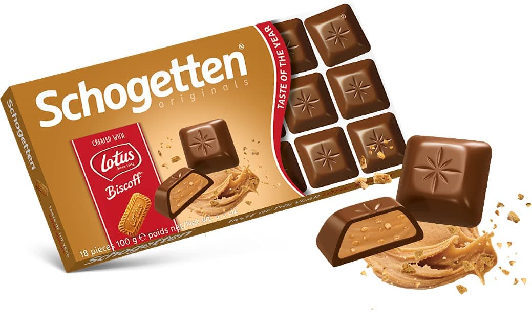 Schogetten Lotus Biscoff Milk Chocolate 100 g / 3.5 oz (3-Pack)