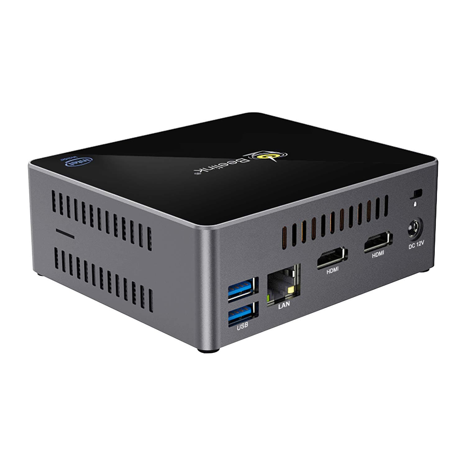Mini PC, Beelink X45 Intel GEMINI LAKE J4105 Processor 8GB/128GB SSD Mini Computer, Supports 4K@60Hz/ 2.5'' HDD & SSD/Dual HDMI/Dual WiFi/Gigabit Ethernet, Mini Computer Support Auto Power On