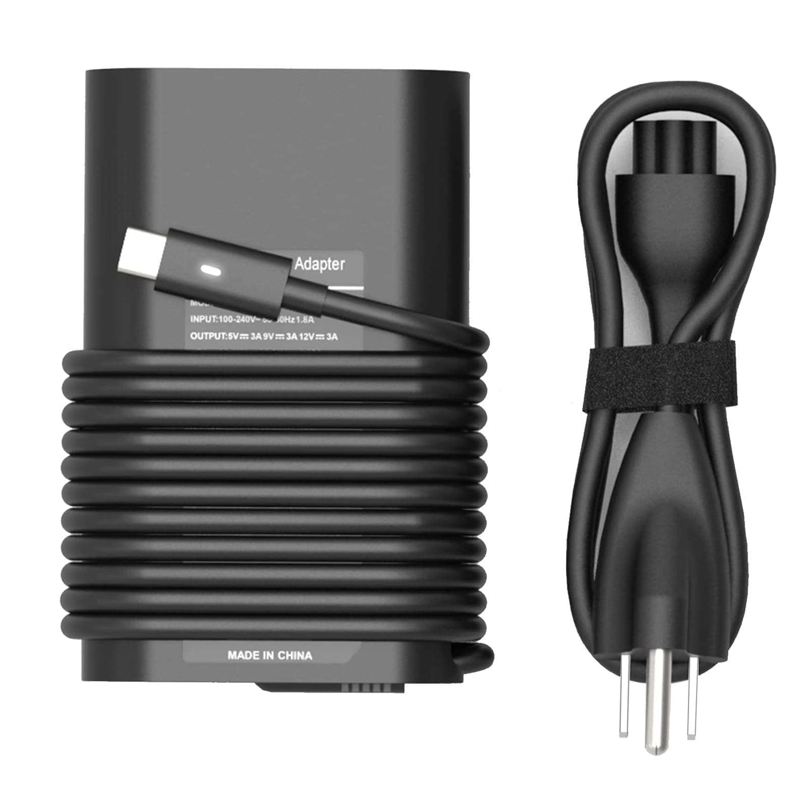 65W 45W USB C Laptop Charger Compatible with Dell Latitude 7420 5420 5520 5430 5440 7440 5450 5530 7330 7430 5540 5320 7320 9430 3450 3550 7410 2in1, XPS 13, Computer Type C AC Adapter Power Cord