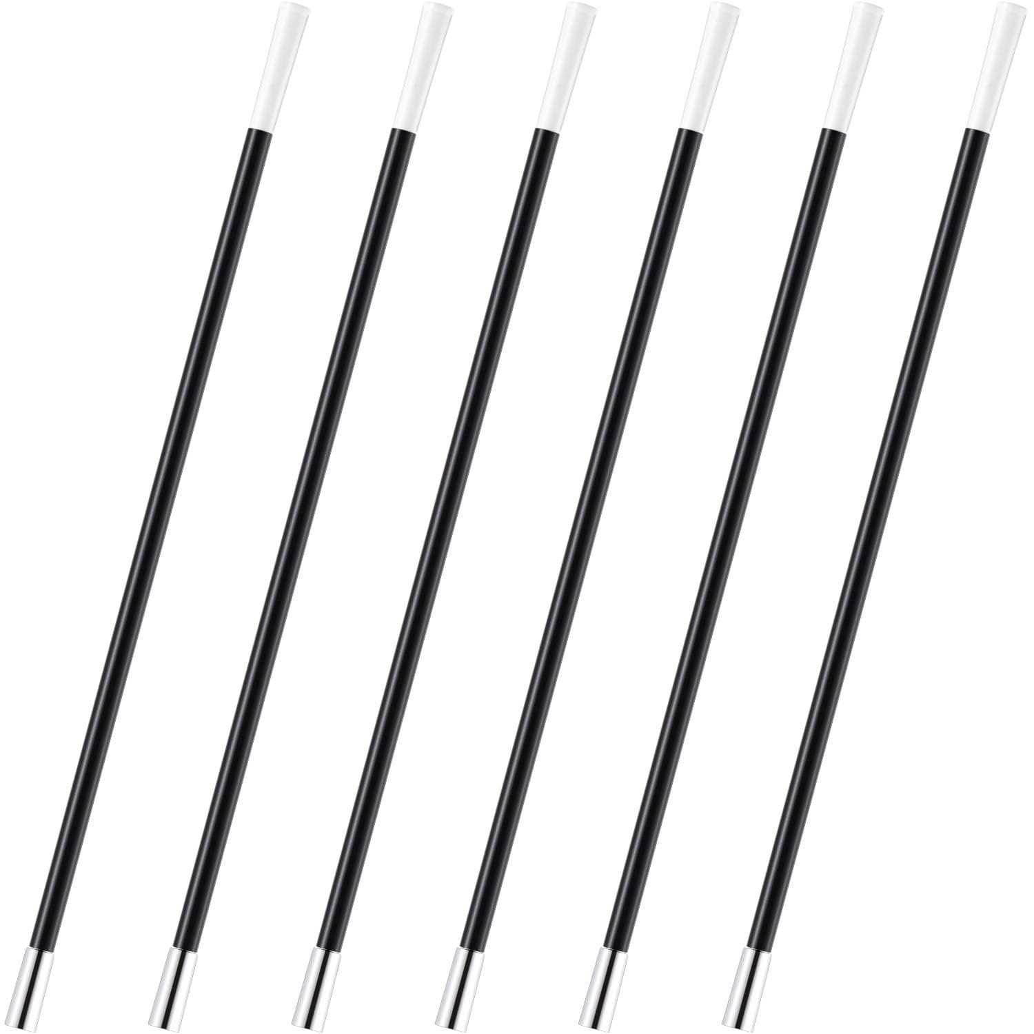 Patelai 6 Pcs Plastic Stick for Women Long Stick 1920s Costume Party Accessory Women for Party, Vintage Style