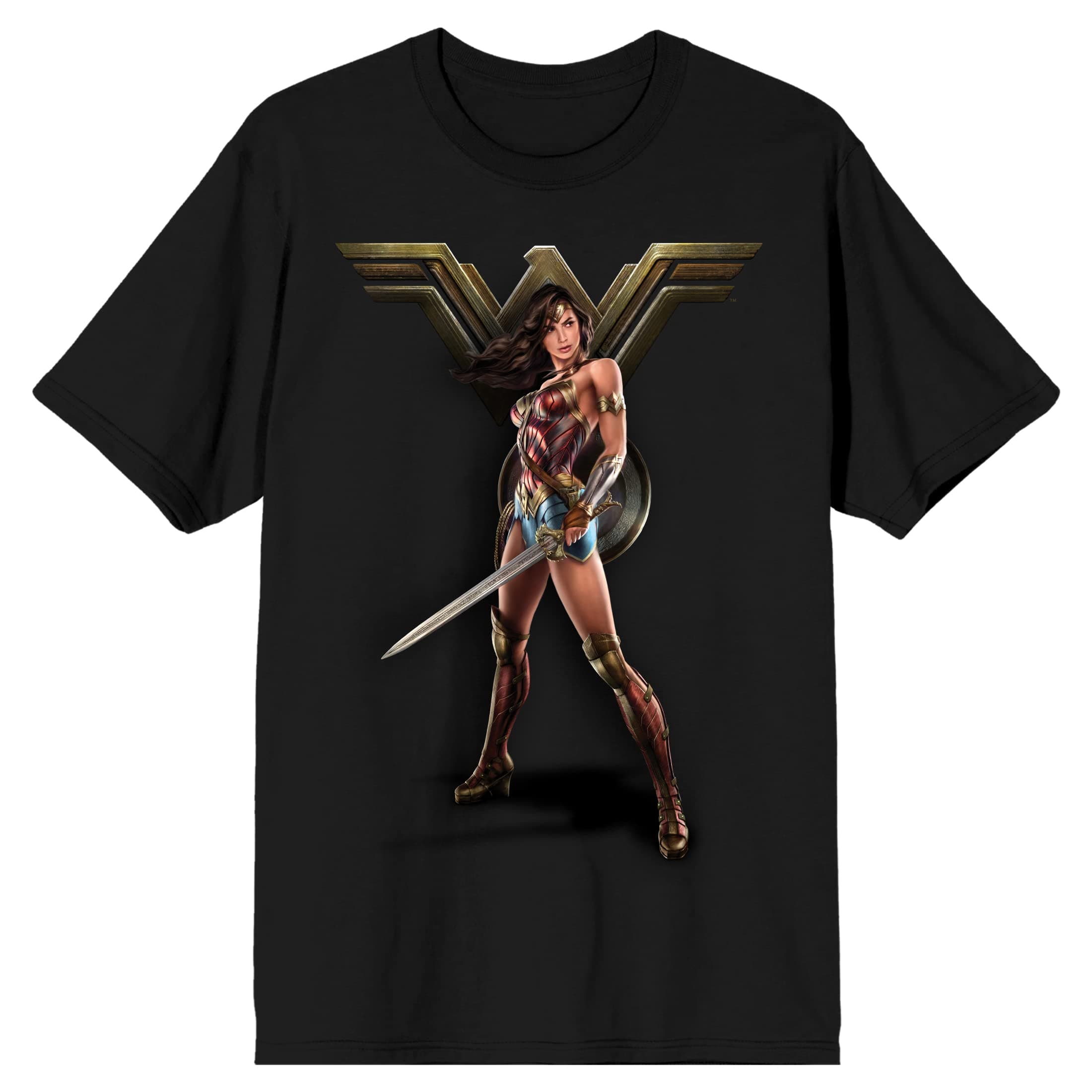 Bioworld Wonder Woman Black T-Shirt