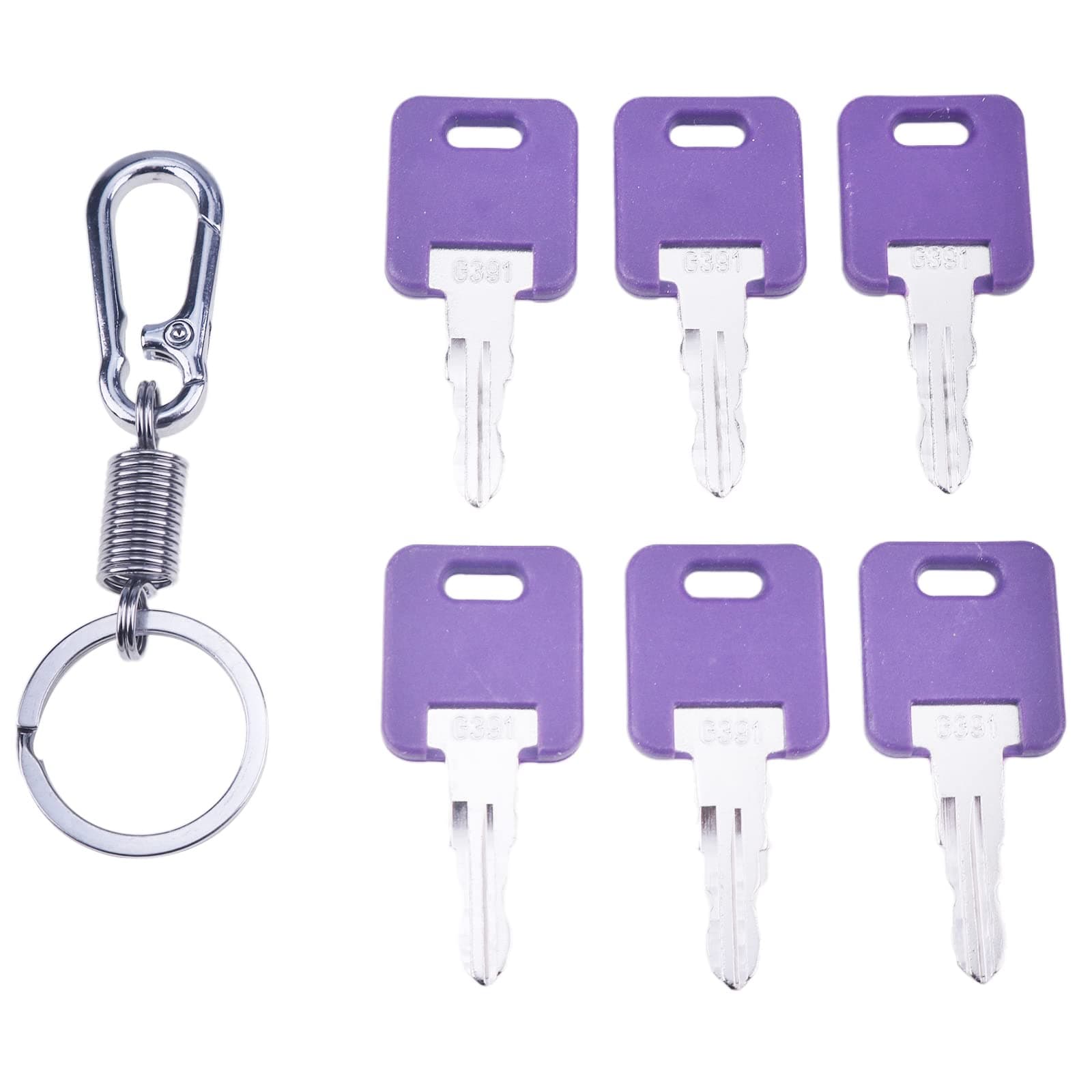 ZTUOAUMA 6X Precut RV Camper Storage Compartment Motorhome Travel Trailer Keys G391 94155 for Global Link Camper Toy Hauler Fastec Bauer Lippert Components Montana Door Lock Replacement Keys