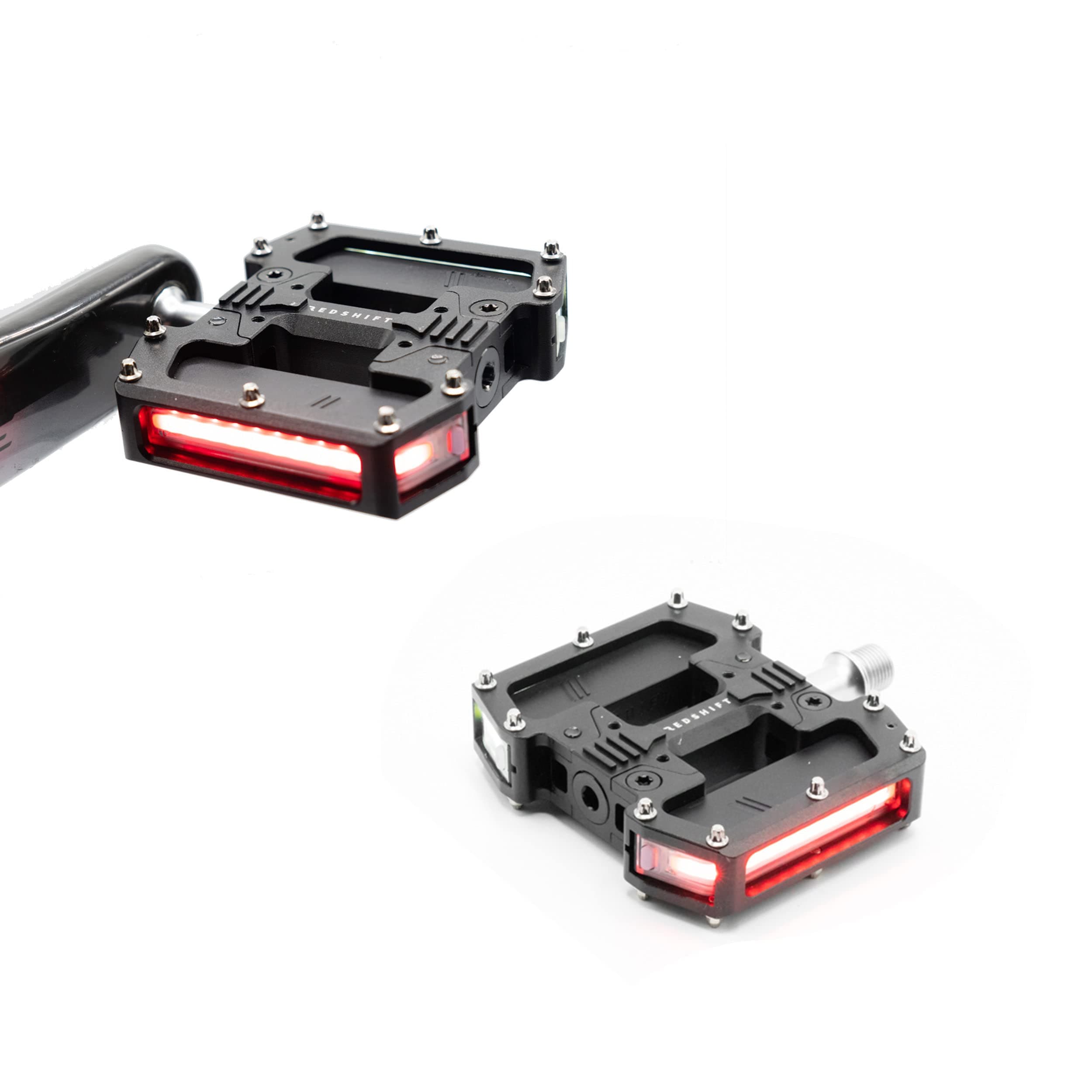 REDSHIFT ARCLIGHT PRO Flat Bicycle Pedals with LED Lights