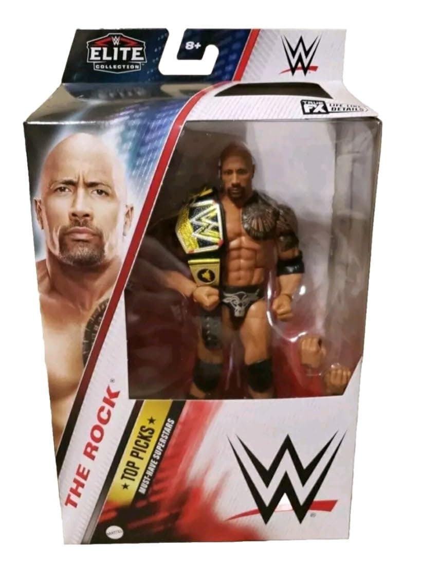 WWE Elite Top Picks 2024 Wave 4 The Rock Action Figure