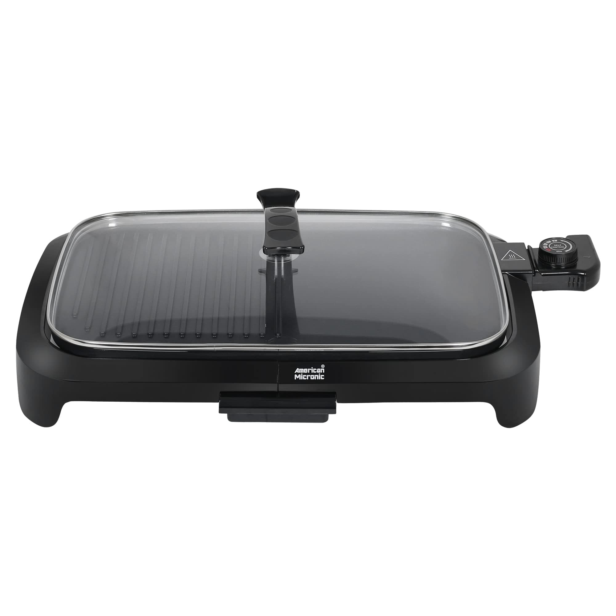INSTRUMENTS Ami Bbq 150Dx 1500 Watt Imported Barbeque Griller With Toughened Glass Lid 10 IN Black