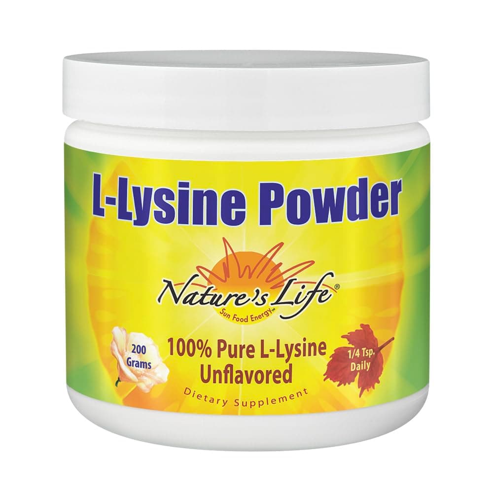 Nature's Life, L-Lysine Powder, Unflavored, 200 g