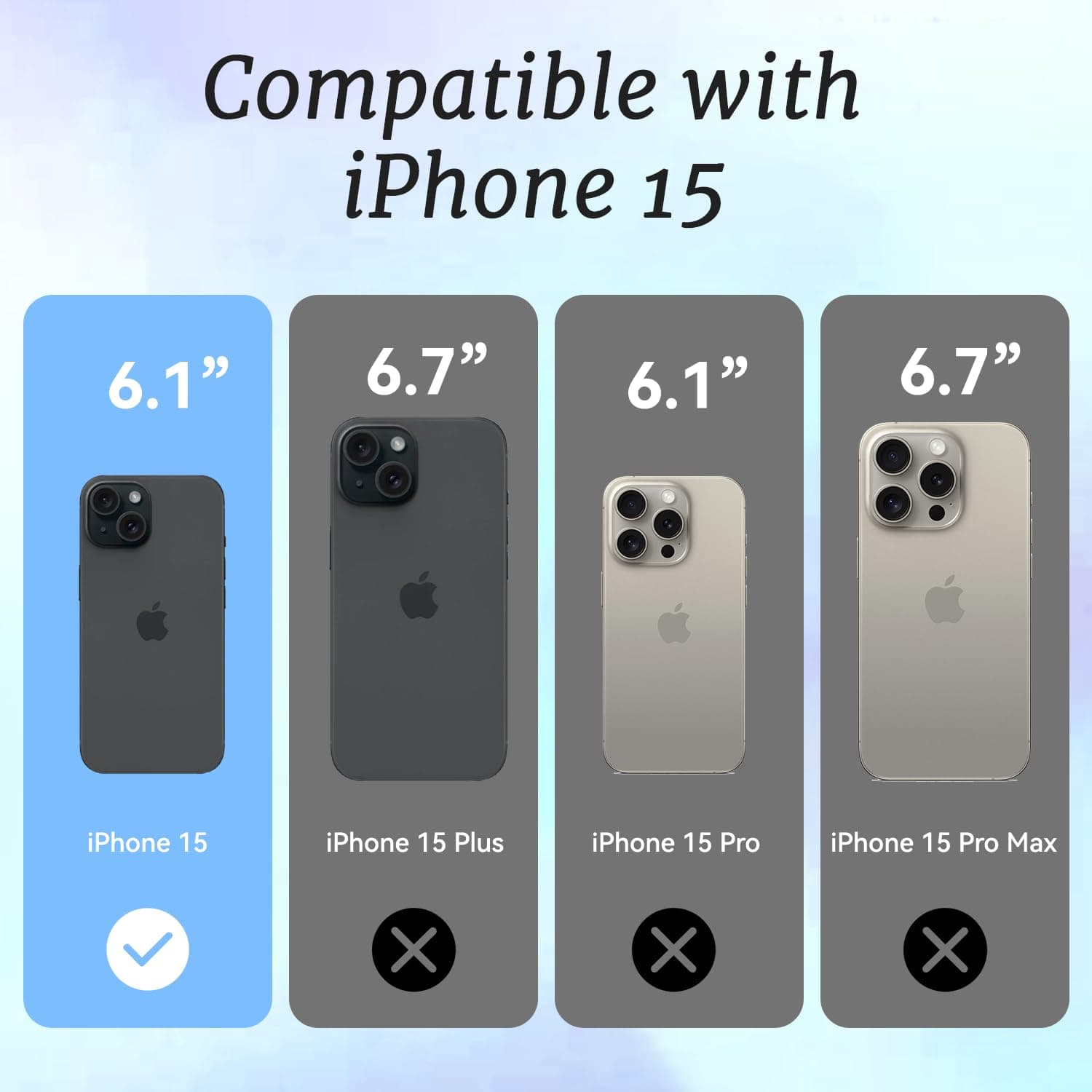 ChiCaseVer for iPhone 15 Case, Retro Party Collage Pattern with Disco & Gin, Military-Grade Drop Protection, Pop Art Disco Soft Slim TPU Protective Cover with Camera Protection for Girls