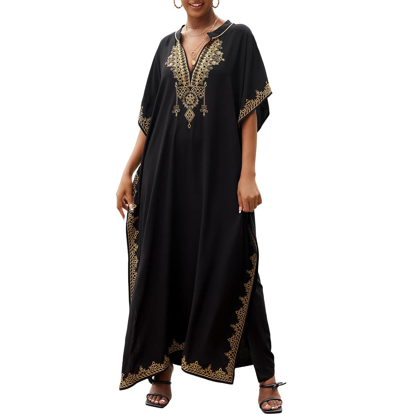 Zoye ChenBeach Cover-up, Swimsuit Cover up for Women, Turkish Kaftans Style