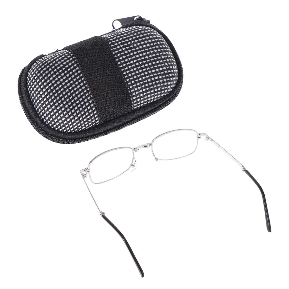 LUOEM Folding Reading Glasses 1.50 Anti-Fatigue Clear Vision Eyewear Glasses +1.50 with Pocket Hard Case