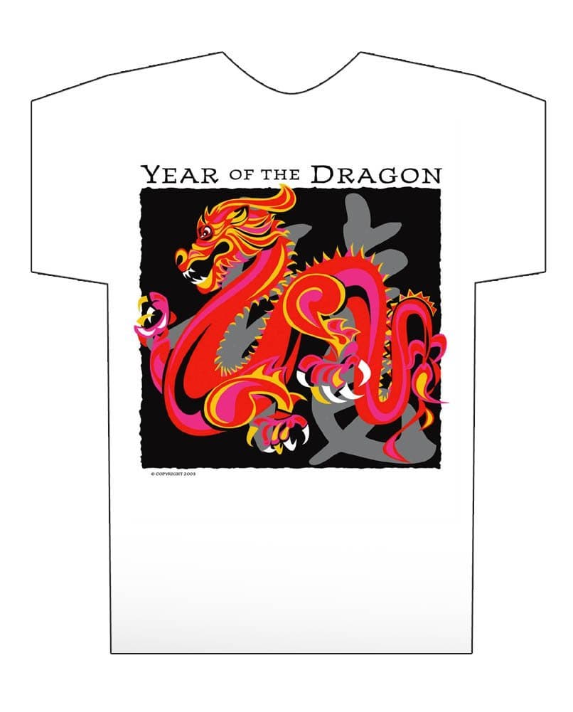 Asian Oriental Chinese Zodiac T-Shirt Year of the Dragon