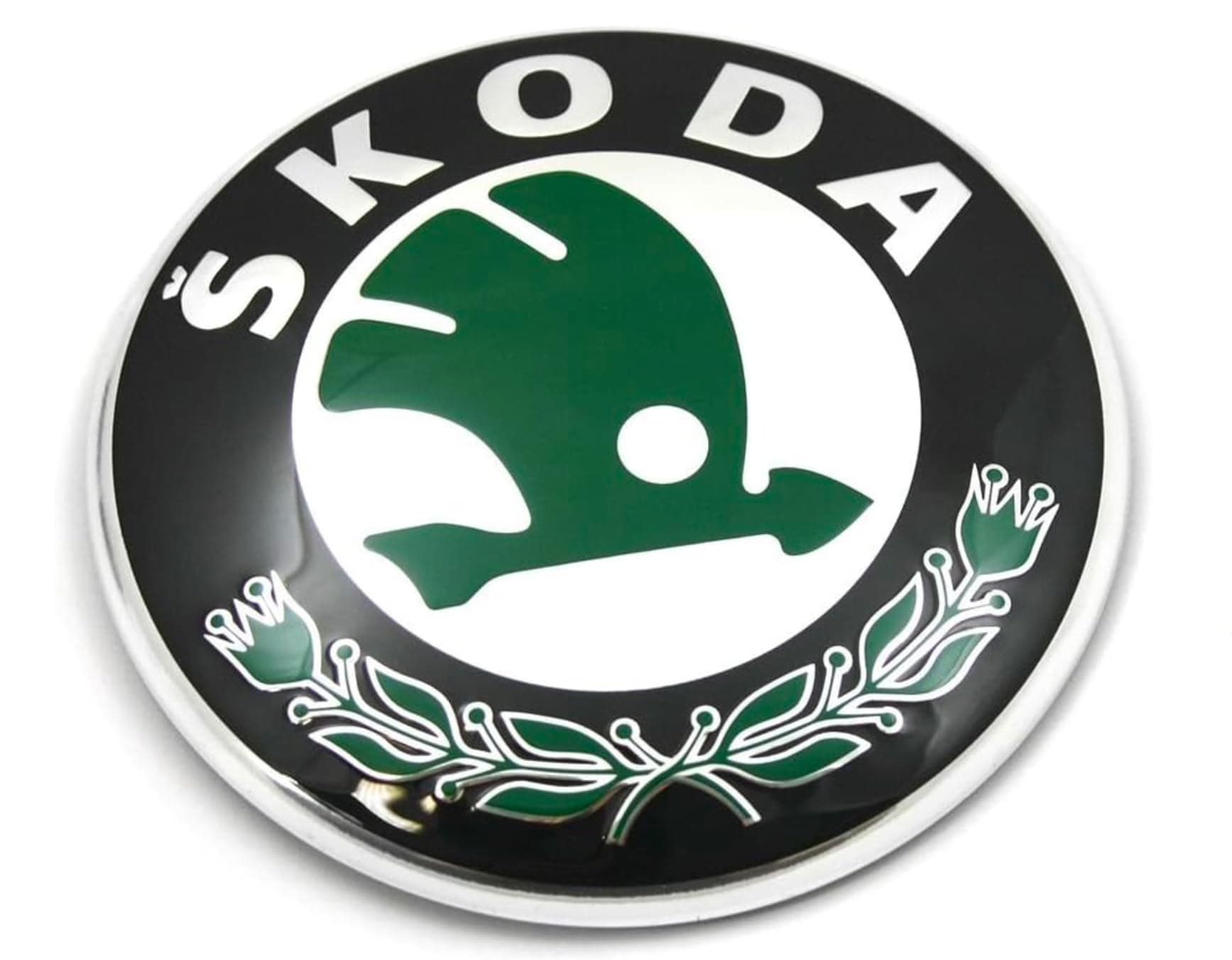 Skoda 3U0853621B MEL, emblem, logo, front bonnet badge