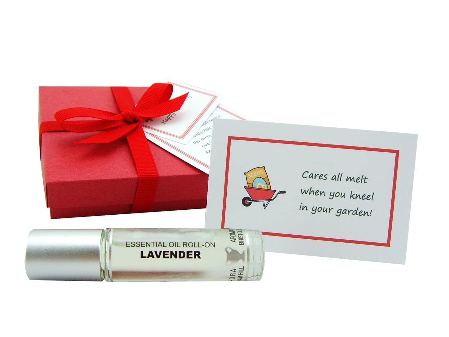 Blooming Wisdom Gardener’s Rescue Kit. 52 Gardening Proverbs with Lavender Roll-on. Handmade and Personalised.