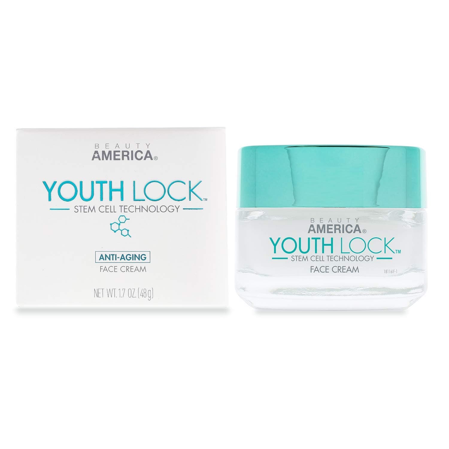 Youth Lock, Advanced Anti-Aging Stem Cell Face Cream, 1.7 Oz, Off-White