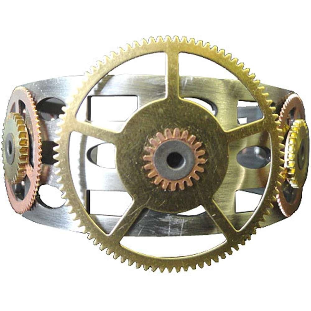 Steampunk Watch Gear Antique Silver Bracelet