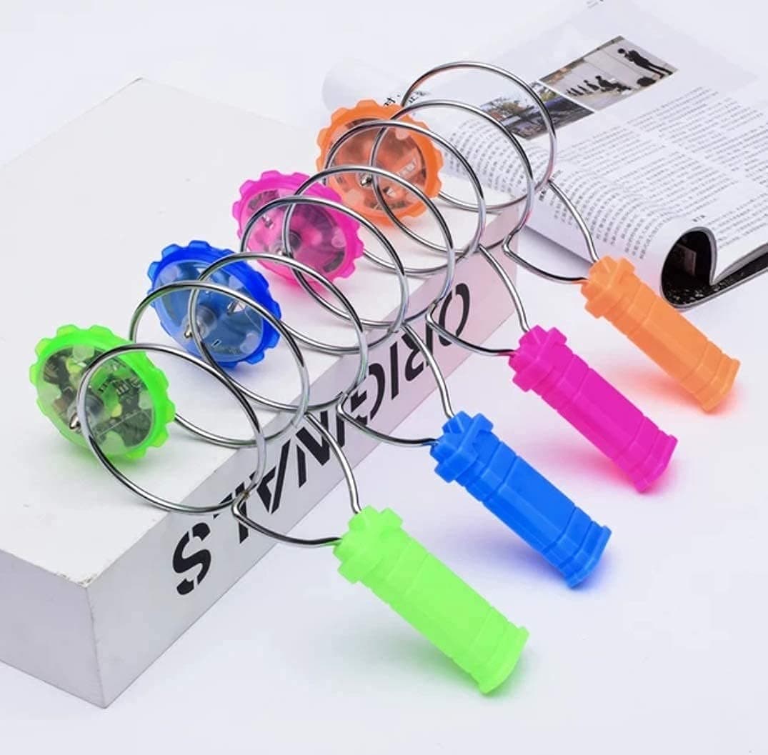 Light-up Magnetic Gyrro Wheel Yoyo Toys led Flashing Spinning top Funny Kids Toy- (Multi Colors)