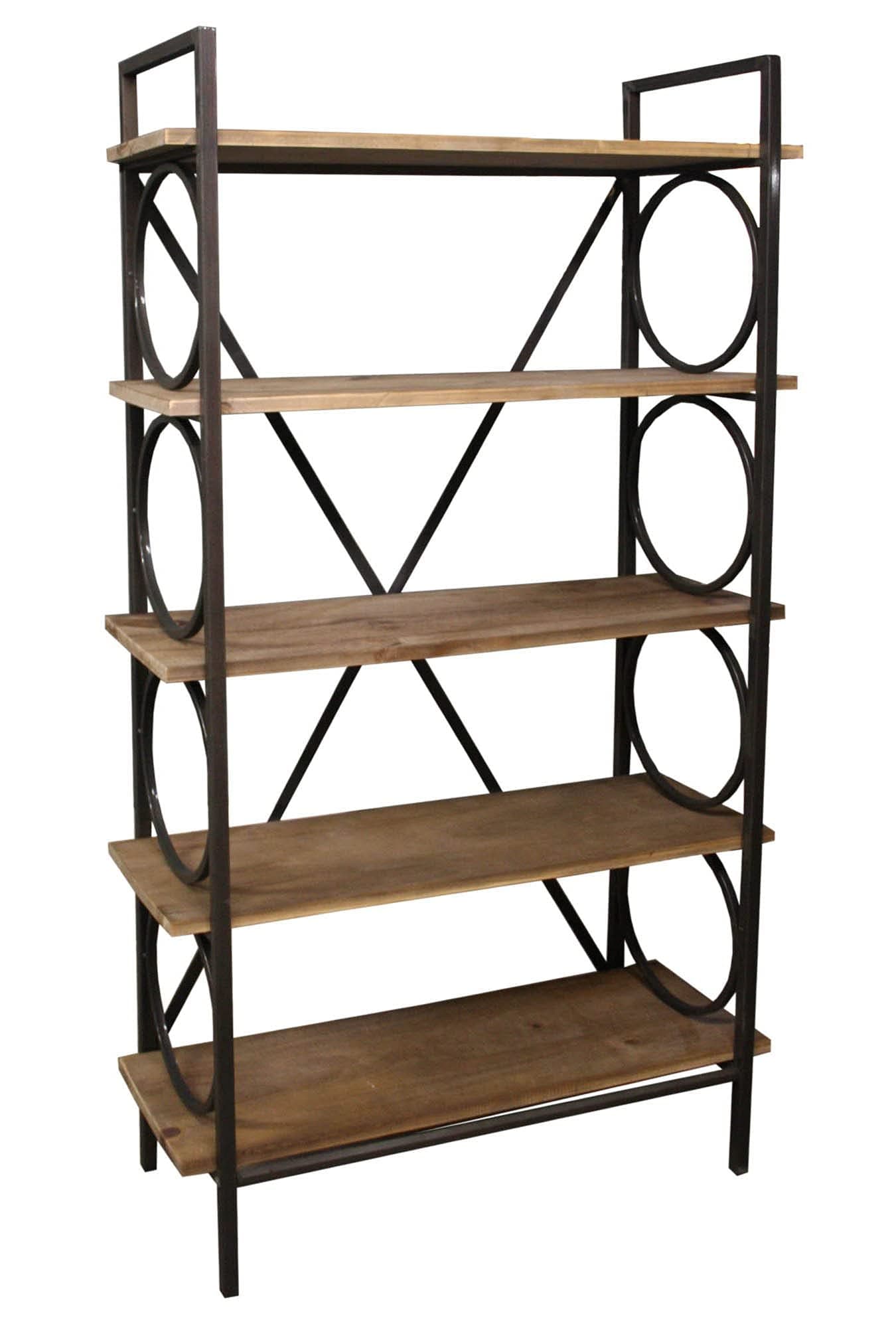 HoitoDeals 5 Shelve Heavy Duty Free Standing Industrial Style Shelves Unit Rack For Home (1Pcs)