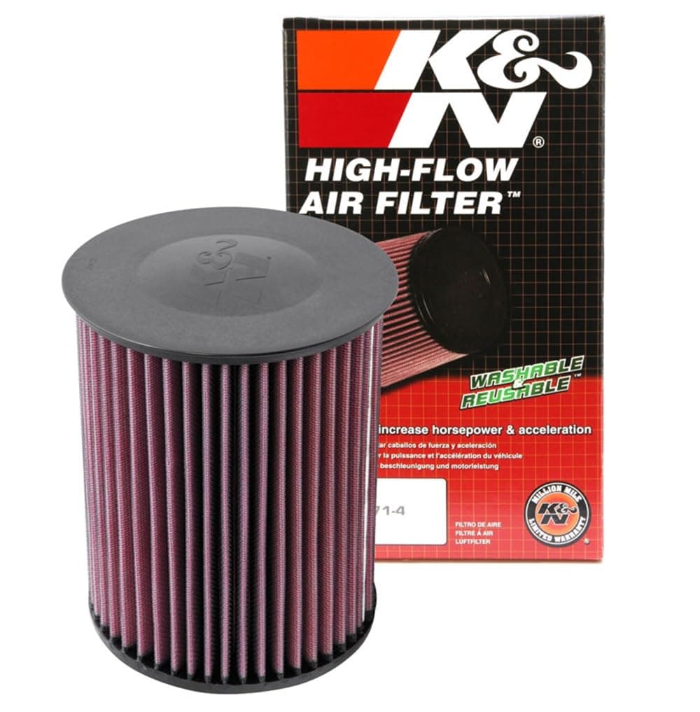 K&N Replacement air filter compatible with Ford C-Max/Ford Escape/Focus/Grand C-max/Kuga/Tourneo/Transit Connect & Lincoln MKC & Mazda 3 / 5 1.6D & Volvo C30/C70/S40/V40/V50/V70 2007- (E-2993)
