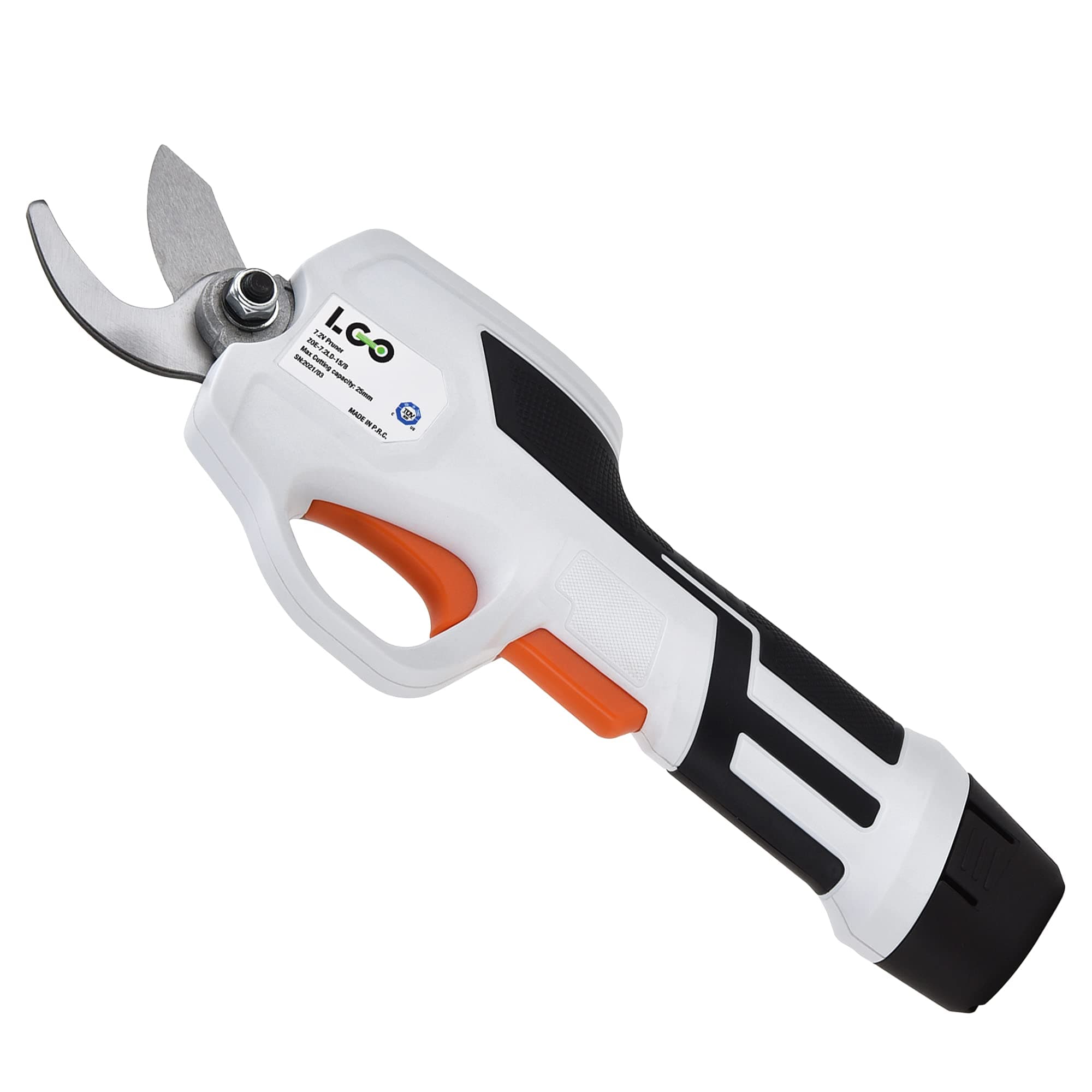 LIGOCordless Pruning Shears for Thick Stems | 7.2V Fast-Charging Battery Trims 1/2" Branches | Safety Lock & Non-Slip Handle | Rose/Bush/Shrub Trimmer
