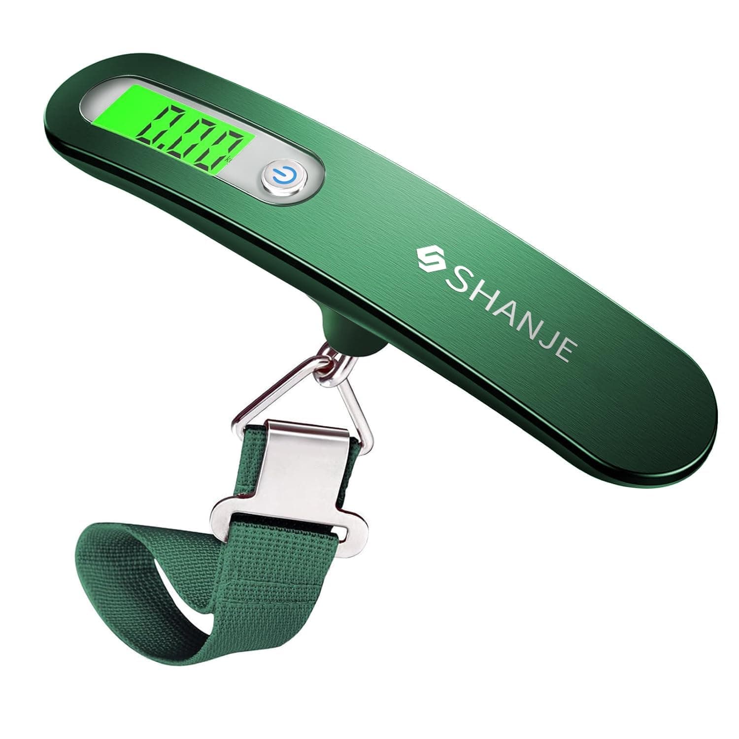 SHANJE Luggage Weight Scale for Suitcases 110 Lbs Travel Accessories High Precision Travel Digital Hanging Scales 50kg Green
