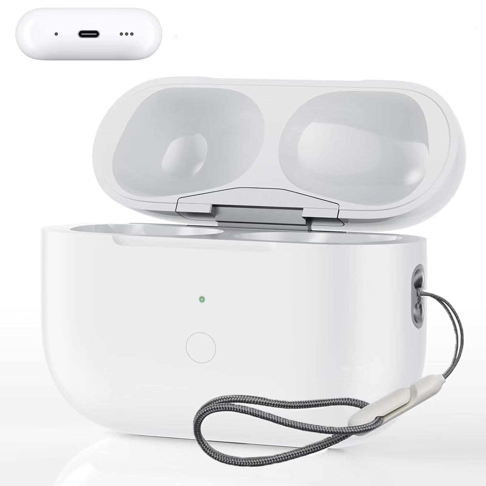 Wireless Charging Case for Airpods pro,Airpods Air Pod Pro 1 2 USB-C Charger Case Replacement with Bluetooth Pairing Sync Button (AirPods Pro 1&2 USB-C)