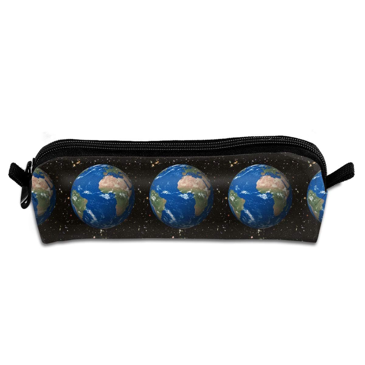 Timdle Pencil Case Earth Starry Sky Fashion Student Pen Holder Makeup Bag Zipper Pouch