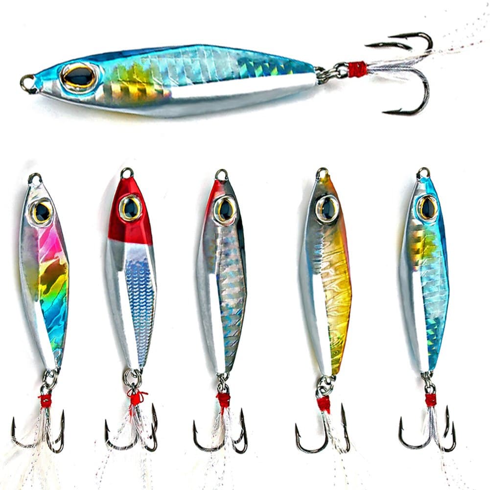 Jigs Fishing Lures Sinking Metal Spoons Micro Jigging Bait