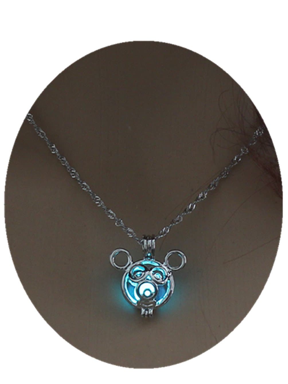 Glowing Silver Cali Bear Necklace, California Necklace Dainty, Simple, Birthday Gift, Wedding Bridesmaid Gift