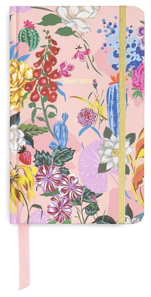 Ban.do 13 Month Classic Hardcover Small Daily Planner, 2018-2019 (Garden Party)
