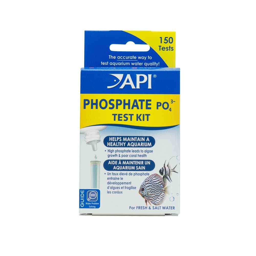 Api Phosphate Po4 Freshwater & Saltwater Aquarium Test Kit, 150 Count, Multicolor