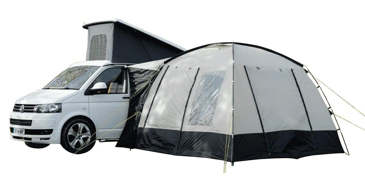 OLPRO | Cubo V2 Drive Away Campervan Awning | Quick-Pitch Shelter with Extra Living & Storage | 3m x 3m, Fibreglass Poles, Recycled Materials, Grey & Black