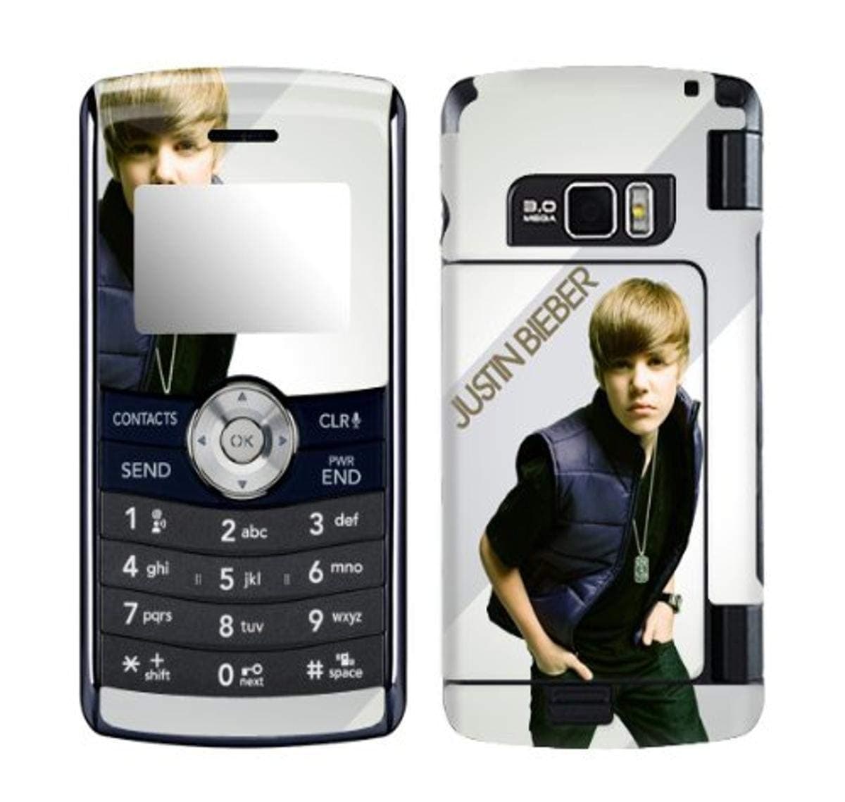 MusicSkins, MS-JB10034, Justin Bieber - My World 2.0 Color, LG enV3 (VX9200), Skin