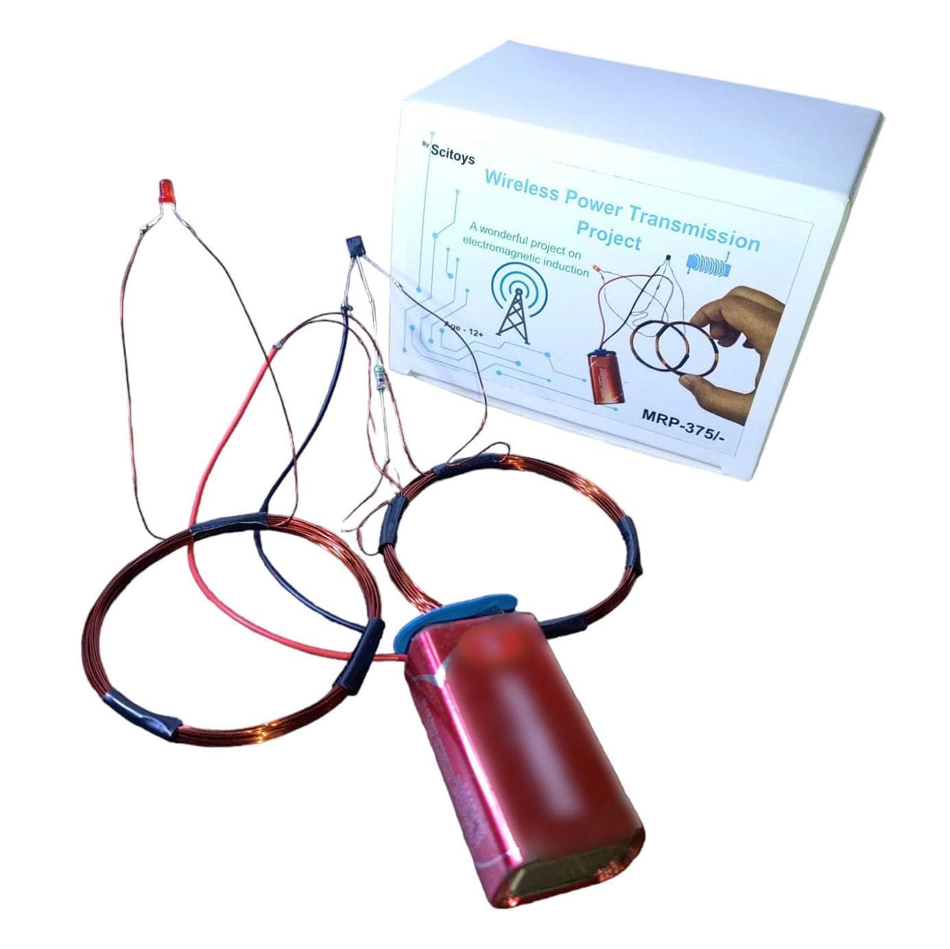 SCITOYS Wireless Power Transfer/Transmission School/College Project kit.