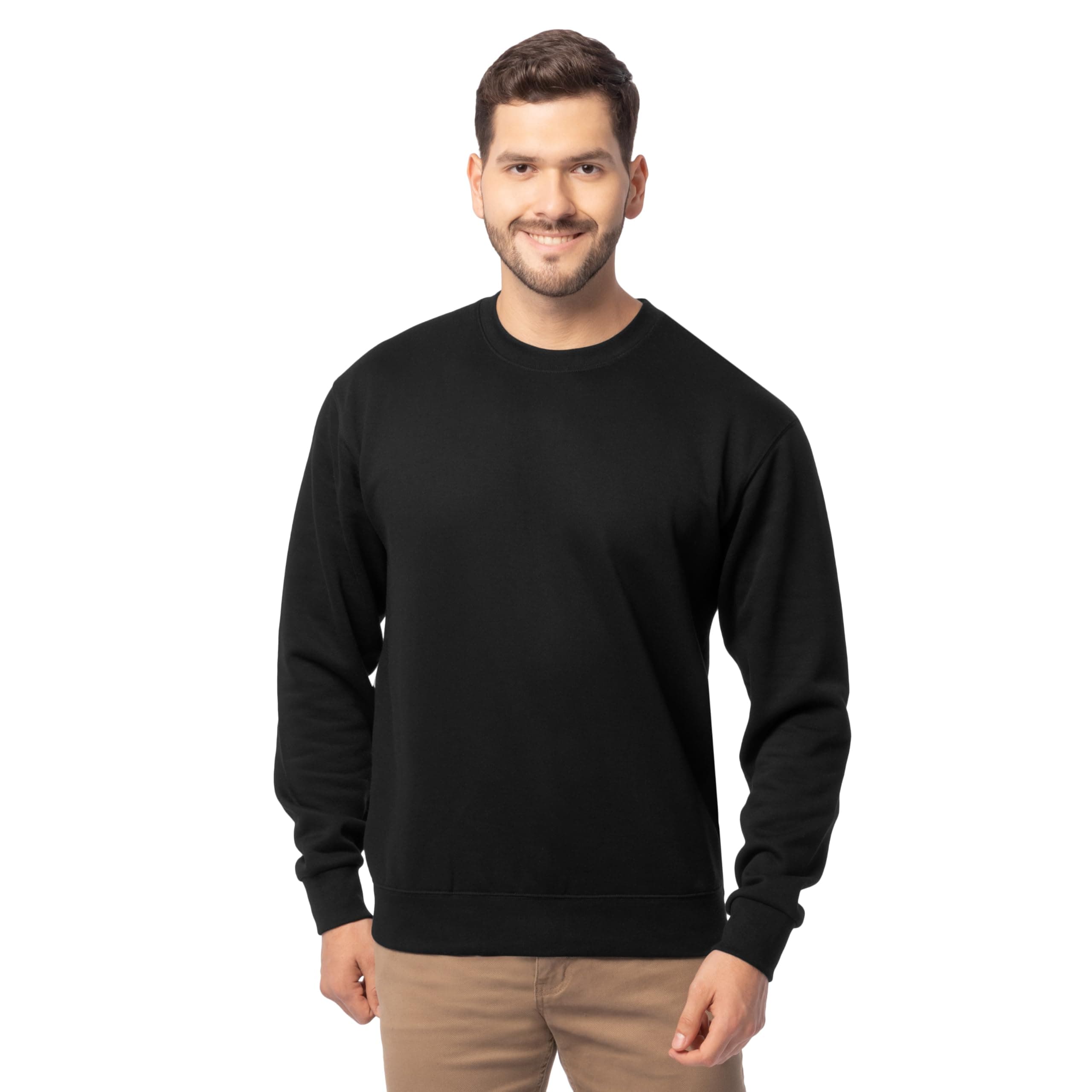 Men's Eversoft Fleece Crewneck Sweatshirts, Moisture Wicking & Breathable, Sizes S-4x
