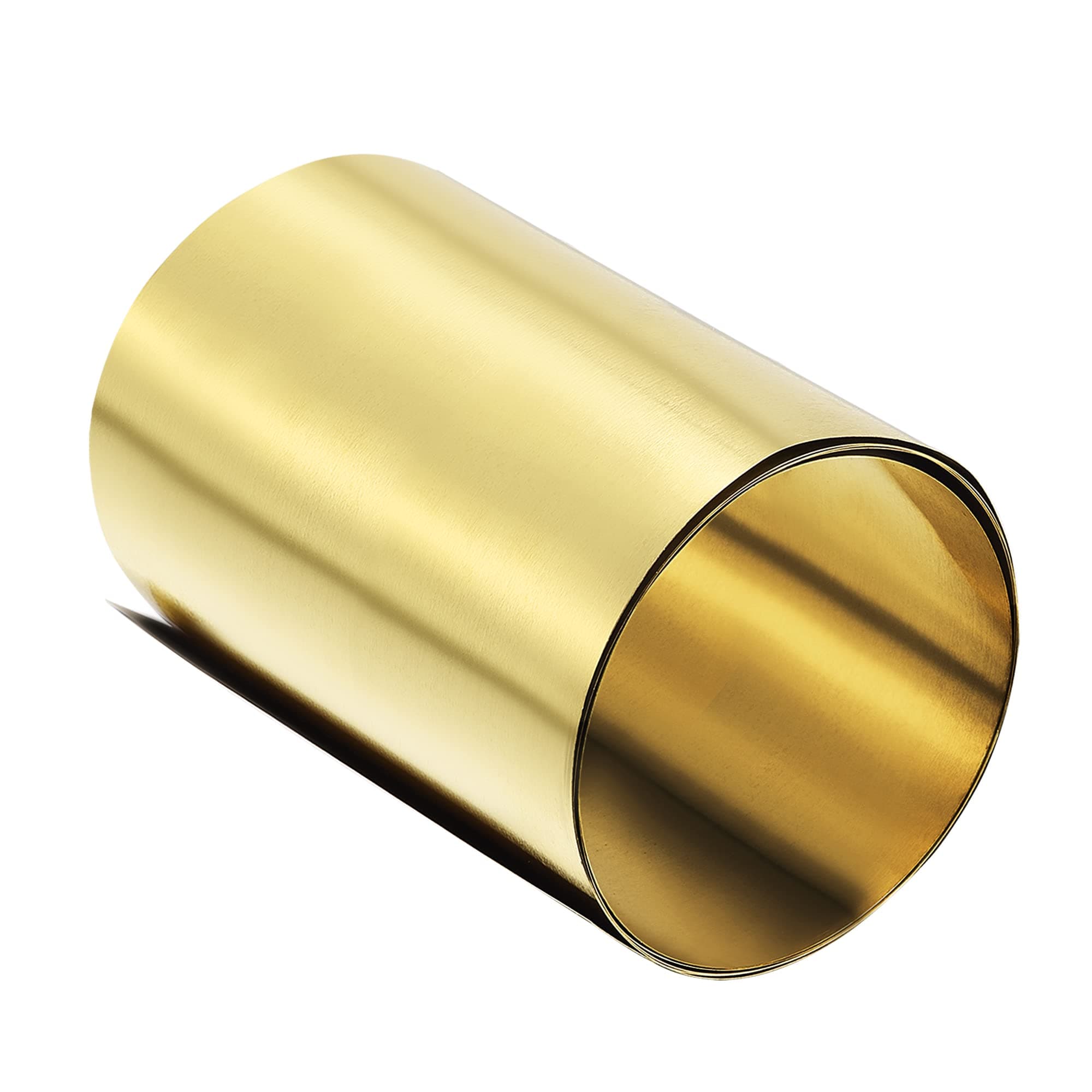 uxcell Brass Sheet Roll, Metal Foil Plate 1000mm x 100mm x 0.1mm