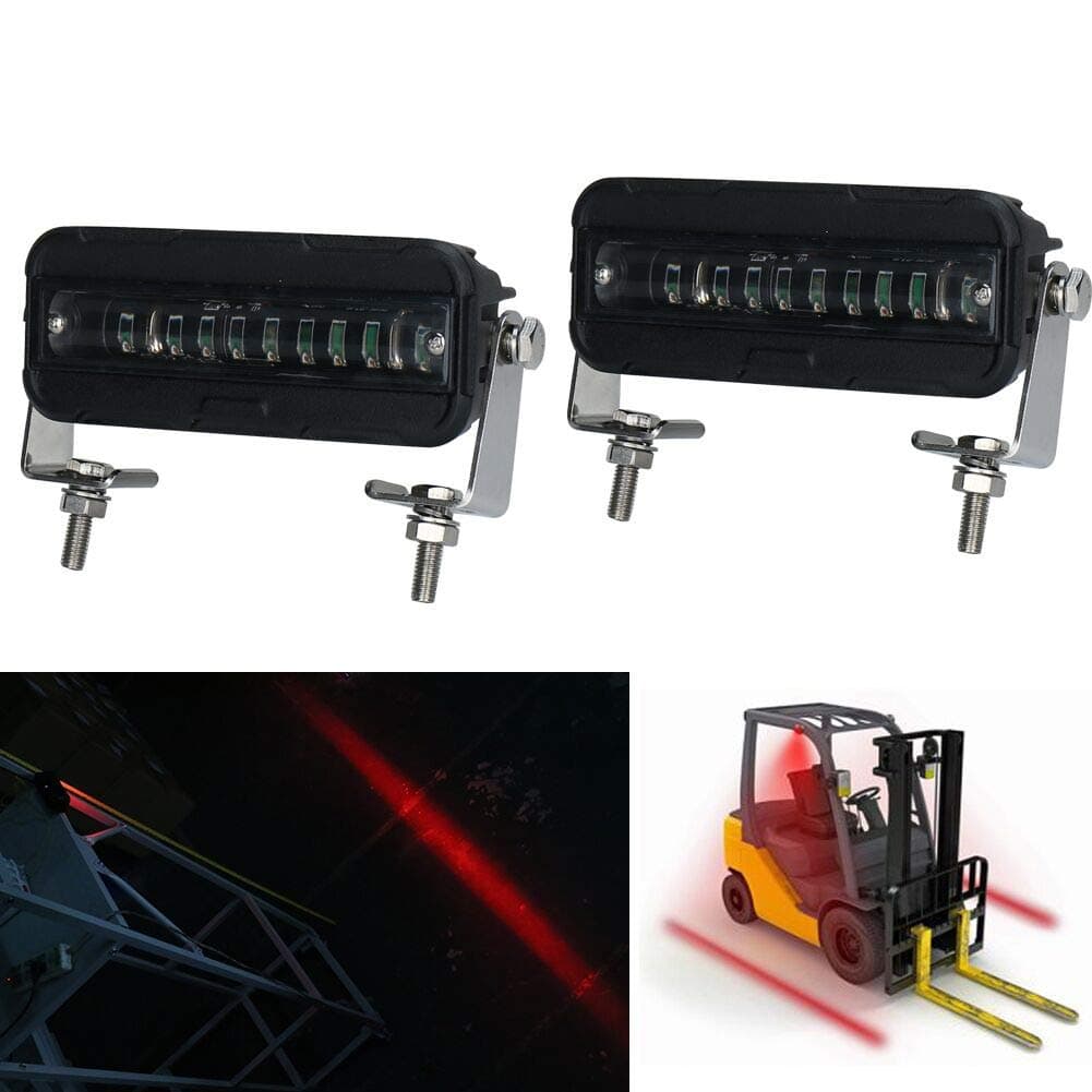 MOVOTOR Forklift Safety Light Cree LED Red Zone Warehouse Pedestrian Warning Light 12v-60v DC Truck Security Indicator Spotlight